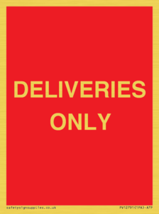 PV12791: DELIVERIES ONLY