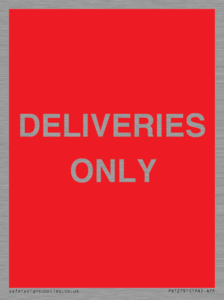 PV12791: DELIVERIES ONLY