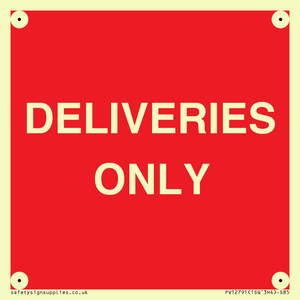 PV12791: DELIVERIES ONLY