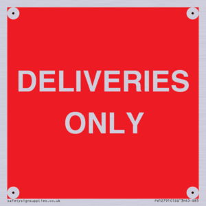PV12791: DELIVERIES ONLY