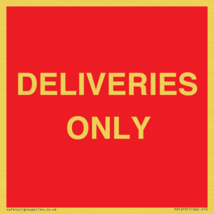 PV12791: DELIVERIES ONLY