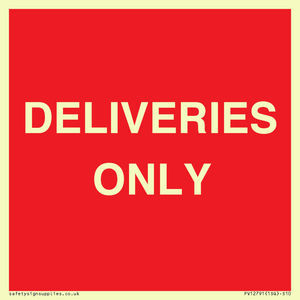PV12791: DELIVERIES ONLY