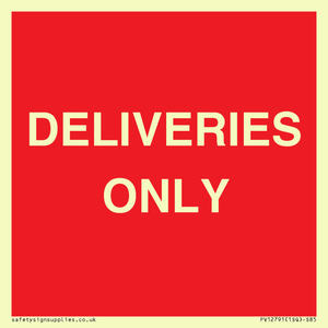 PV12791: DELIVERIES ONLY