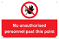 PV12839: No unauthorised personnel past this point