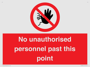 PV12839: No unauthorised personnel past this point