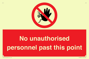 PV12839: No unauthorised personnel past this point