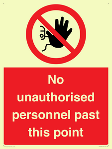 PV12839: No unauthorised personnel past this point