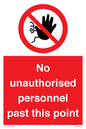 PV12839: No unauthorised personnel past this point