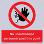 PV12839: No unauthorised personnel past this point
