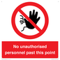 PV12839: No unauthorised personnel past this point