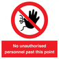 PV12839: No unauthorised personnel past this point