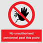 PV12839: No unauthorised personnel past this point