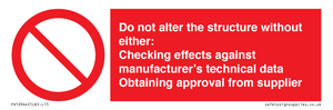 PV12944: Do not alter the structure