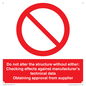 PV12944: Do not alter the structure