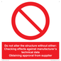 PV12944: Do not alter the structure