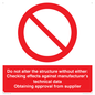 PV12944: Do not alter the structure
