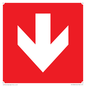 PV13058: Down arrow (white on red background)