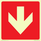 PV13058: Down arrow (white on red background)