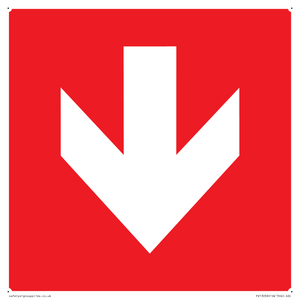 PV13058: Down arrow (white on red background)