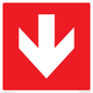 PV13058: Down arrow (white on red background)