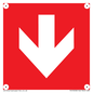 PV13058: Down arrow (white on red background)