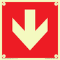 PV13058: Down arrow (white on red background)