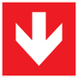 PV13058: Down arrow (white on red background)