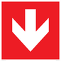 PV13058: Down arrow (white on red background)
