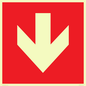 PV13058: Down arrow (white on red background)