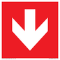 PV13058: Down arrow (white on red background)