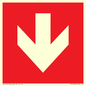 PV13058: Down arrow (white on red background)