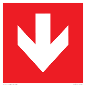 PV13058: Down arrow (white on red background)