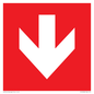 PV13058: Down arrow (white on red background)
