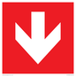 PV13058: Down arrow (white on red background)