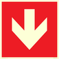 PV13058: Down arrow (white on red background)