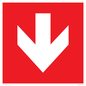 PV13058: Down arrow (white on red background)