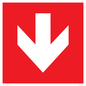 PV13058: Down arrow (white on red background)