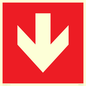 PV13058: Down arrow (white on red background)