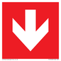 PV13058: Down arrow (white on red background)
