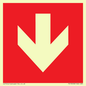 PV13058: Down arrow (white on red background)