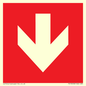 PV13058: Down arrow (white on red background)