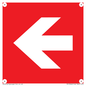 PV13062: Left arrow (white on red background)