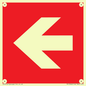 PV13062: Left arrow (white on red background)