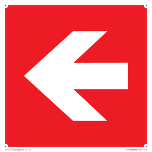 PV13062: Left arrow (white on red background)