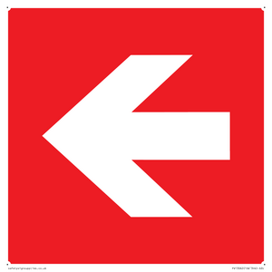 PV13062: Left arrow (white on red background)