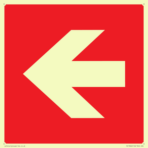 PV13062: Left arrow (white on red background)