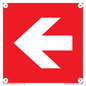 PV13062: Left arrow (white on red background)