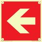 PV13062: Left arrow (white on red background)