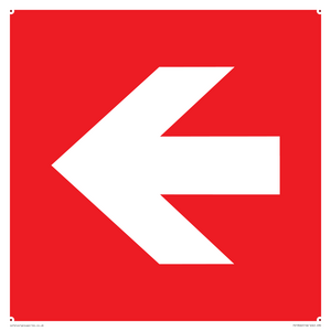 PV13062: Left arrow (white on red background)