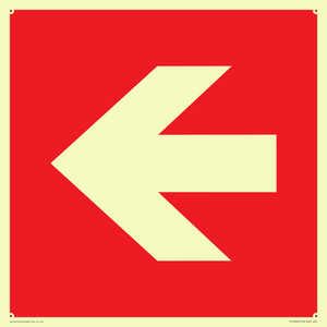 PV13062: Left arrow (white on red background)